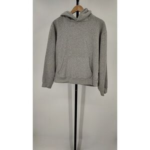 Quince Men Supersoft Fleece Pullover Hoodie Outerwear Gray M